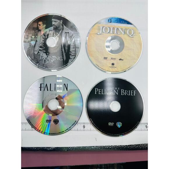Denzel Washington 4 Film Favorites DVD Training Day Fallen John Q Pelican Brief - Picture 3 of 4